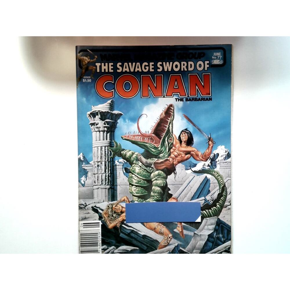The Savage Sword of Conan No. 77 by Jusko Marvel 1982